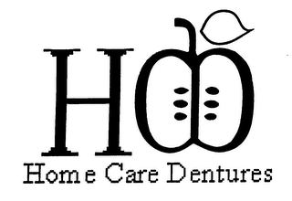 HCD HOME CARE DENTURES logo