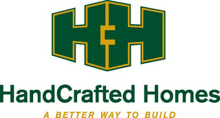 HCH HANDCRAFTED HOMES A BETTER WAY TO BUILD logo