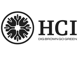 HCI DIG BROWN GO GREEN logo