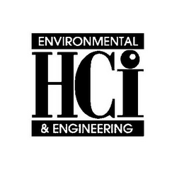 HCI ENVIRONMENTAL & ENGINEERING logo