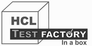 HCL TEST FACTORY IN A BOX logo