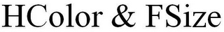 HCOLOR & FSIZE logo