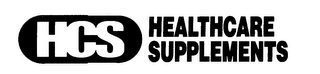 HCS HEALTHCARE SUPPLEMENTS logo