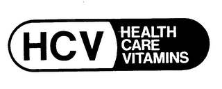 HCV HEALTH CARE VITAMINS logo