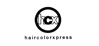 HCX HAIRCOLORXPRESS logo