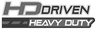 HD DRIVEN HEAVY DUTY logo