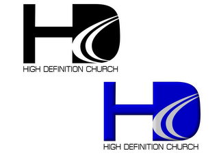 HD HIGH DEFINITION CHURCH logo