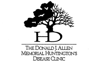 HD THE DONALD J. ALLEN MEMORIAL HUNTINGTON'S DISEASE CLINIC logo