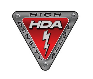 HDA HIGH DENSITY ALLOY logo