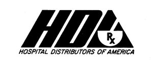 HDA RX HOSPITAL DISTRIBUTORS OF AMERICA logo