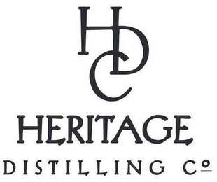 HDC HERITAGE DISTILLING CO logo