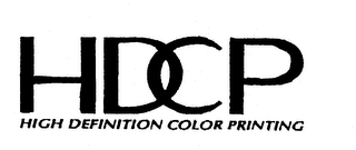 HDCP HIGH DEFINITION COLOR PRINTING logo