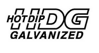 HDG HOT DIP GALVANIZED logo