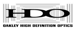 HDO OAKLEY HIGH DEFINITION OPTICS logo