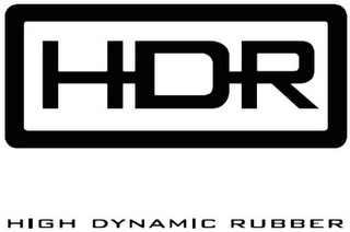 HDR HIGH DYNAMIC RUBBER logo