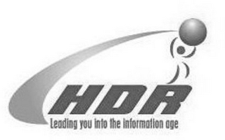 HDR LEADING YOU INTO THE INFORMATION AGE logo