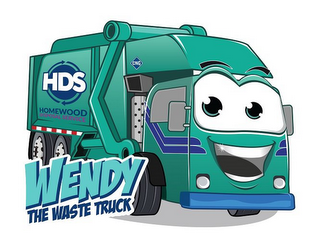 HDS HOMEWOOD DISPOSAL SERVICE CNG WENDYTHE WASTE TRUCK logo