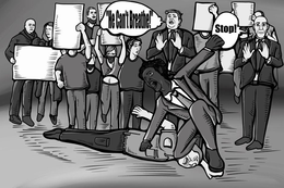 "HE CAN'T BREATH!" STOP! logo