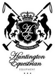 HE HUNTINGTON EQ. HUNTINGTON EQUESTRIANEQUIPMENT logo