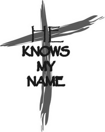 HE KNOWS MY NAME logo