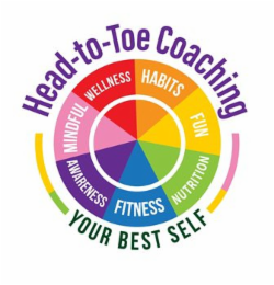 HEAD-TO-TOE COACHING YOUR BEST SELF MINDFUL WELLNESS HABITS FUN NUTRITION FITNESS AWARENESS logo