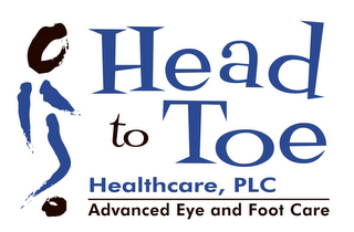 HEAD TO TOE HEALTHCARE, PLC ADVANCED EYE AND FOOT CARE logo