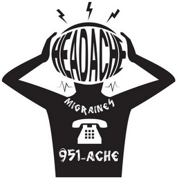 HEADACHE MIGRAINES 951-ACHE logo