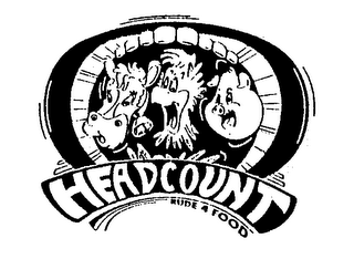 HEADCOUNT RUDE 4 FOOD logo