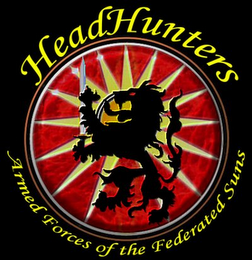 HEADHUNTERS ARMED FORCES OF THE FEDERATED SUNS logo