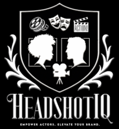 HEADSHOTIQ EMPOWER ACTORS. ELEVATE YOUR BRAND. ACTION! logo