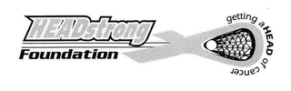 HEADSTRONG FOUNDATION GETTING AHEAD OF CANCER logo