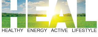 HEAL HEALTHY ENERGY ACTIVE LIFESTYLE logo