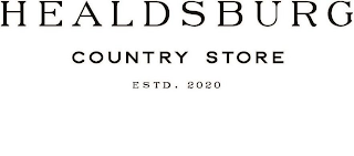 HEALDSBURG COUNTRY STORE ESTD. 2020 logo