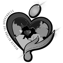 HEALED BEYOND THE BROKENNESS HEALING HEARTS, ONE PIECE AT A TIME logo