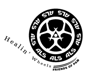 HEALIN' WHEELS FRIENDS OF PAM ALS ALS ALS ALS ALS ALS ALS ALS ALS logo