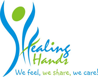 HEALING HANDZ WE FEEL, WE SHARE, WE CARE! logo
