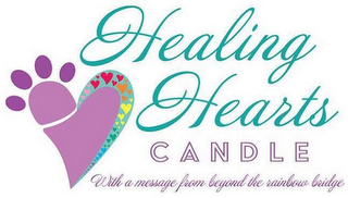 HEALING HEARTS CANDLE WITH A MESSAGE FROM BEYOND THE RAINBOW BRIDGE logo