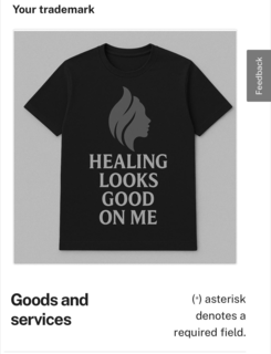 HEALING LOOKS GOOD ON ME logo