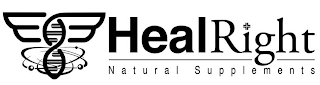 HEALRIGHT NATURAL SUPPLEMENTS logo