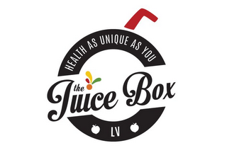 HEALTH AS UNIQUE AS YOU THE JUICE BOX LV logo