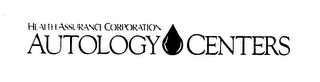 HEALTH ASSURANCE CORPORATION AUTOLOGY CENTERS logo