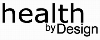 HEALTH BY DESIGN logo