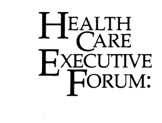 HEALTH CARE EXECUTIVE FORUM: logo