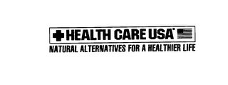 HEALTH CARE USA NATURAL ALTERNATIVES FOR A HEALTHIER LIFE logo