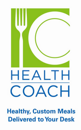 HEALTH COACH HEALTHY, CUSTOM MEALS DELIVERED TO YOUR DESK logo