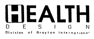 HEALTH DESIGN DIVISION OF BRAYTON INTERNATIONAL logo