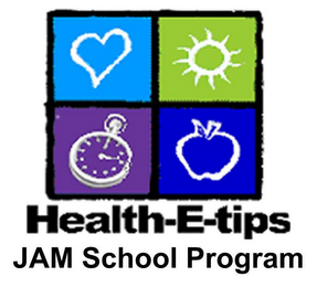 HEALTH-E-TIPS JAM SCHOOL PROGRAM logo