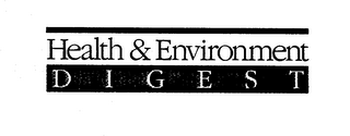 HEALTH & ENVIRONMENT DIGEST logo