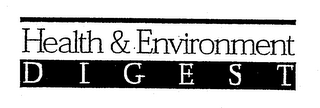 HEALTH & ENVIRONMENT DIGEST logo
