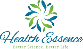 HEALTH ESSENCE BETTER SCIENCE, BETTER LIFE. logo
